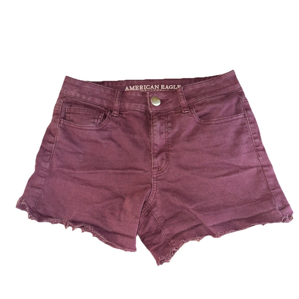 American Eagle Outfitters Women's Super Stretch Hi-Rise Shortie Jean Shorts 4